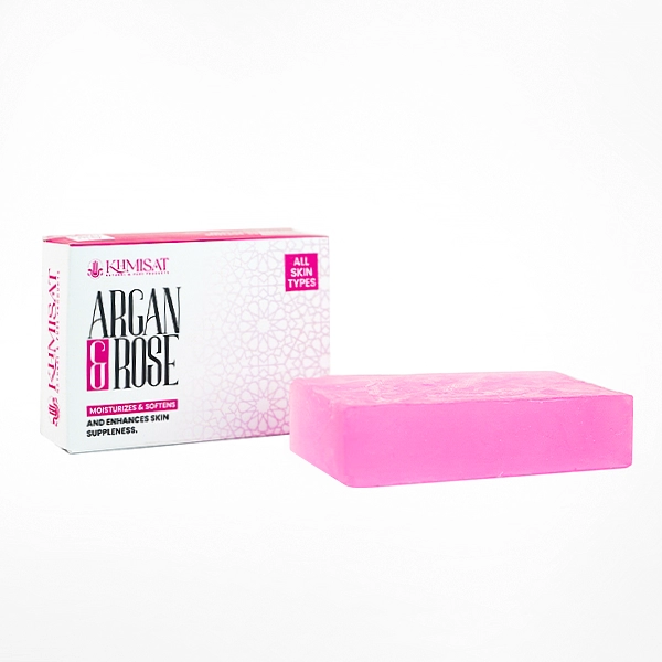 Argan & rose soap